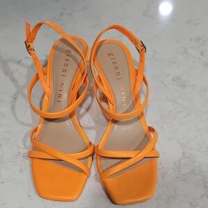Gianni Bini Women's Orange Strappy Sandals